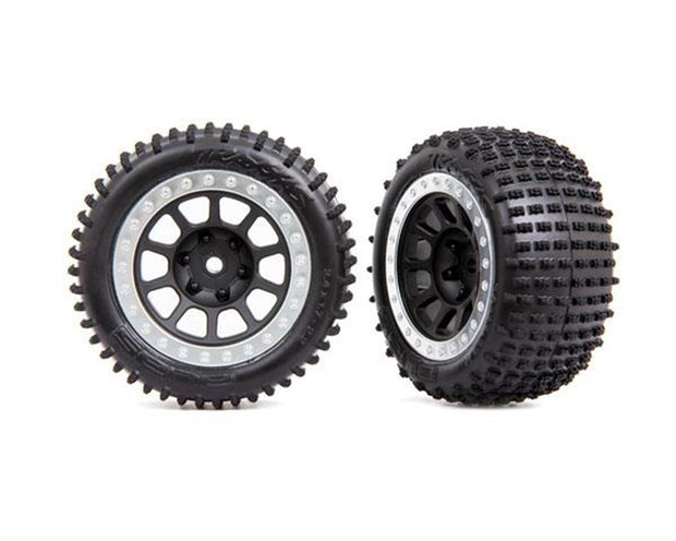 Tires and wheels, assembled (2) (bandit rear medium compound)