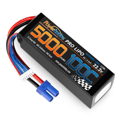 Powerhobby 6s 5000mah 100c LiPo battery Park Lane Hobbies