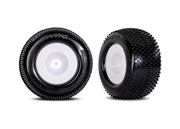 White Dished Wheels w/ Response Pro Tires (2)