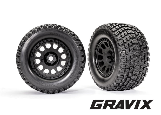 XRT Black Wheels with Gravix Race Tires (L&R)
