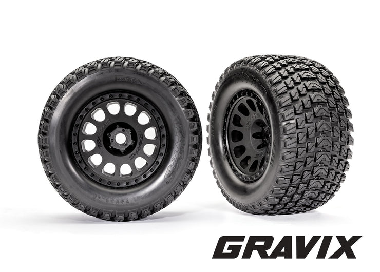 XRT Black Wheels with Gravix Race Tires (L&R)