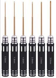 Hex screw driver titanium  Nitride driver set 6pc