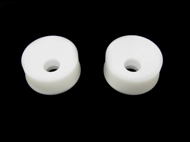 PN racing mini-z 2wd machine cut delrin 20mm wheel front 1 (white)