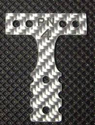 PN Racing Silver Carbon T-Plate #4 MINI-Z MR03 MM