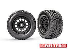 XMaxx XRT belted GRAVIX wheels and tires (2)