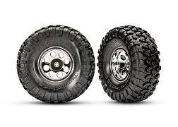 Traxxas T&W 2.2” classic Tire/ Wheels (2) (Chrome) #8184