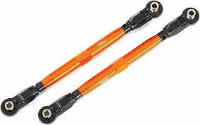 Traxxas WideMaxx Aluminum Toe Link Tubes (orange) (2) (Use with TRA8995 WideMaxx Suspension Kit)