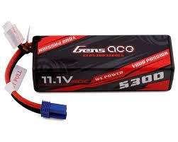 Gens Ace G-Tech 5300mAh 11.1V 60c 3S1P hardcase LiPo EC5 plug