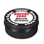 Racers edge black grease in reusable aluminum tin