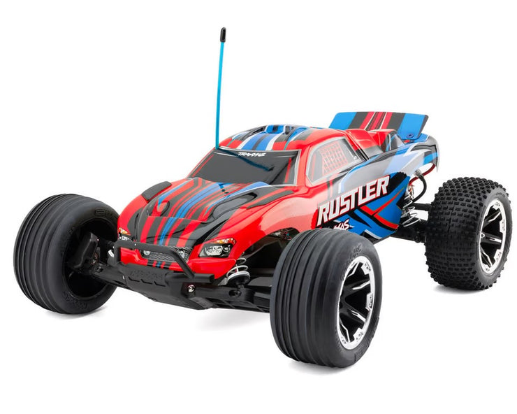 Traxxas Rustler HD 1/10 RTR 2WD Electric Stadium Truck (Red) w/XL-5 ESC, TQ 2.4GHz Radio, Battery & USB-C Charger