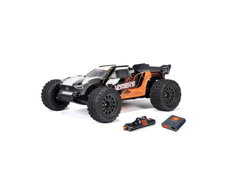 1/10 Arrma Vorteks 2wd stadium truck with smart battery and charger orange