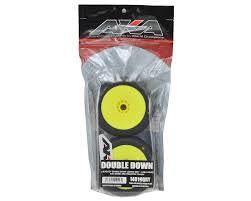 AKA DOUBLE DOWN SUPER SOFT LONGWEAR  1/8 buggy wheels & Tires pre-Mounted 17mm (2)