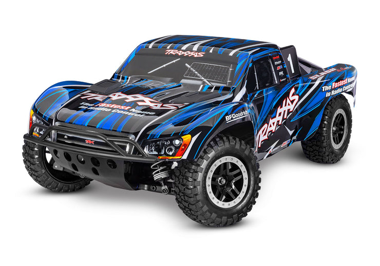Traxxas Slash 4X4 VXL Brushless 1/10 4WD RTR Short Course Truck (Blue) w/TQi TSM CLIPLESS BODY