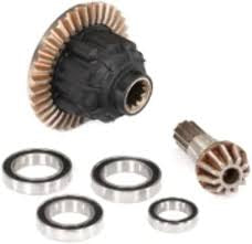 Front differential, complete (fits Xmaxx/XRT) with bearings