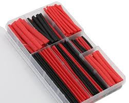 150 pieces Heat shrink Tubing set (Black & Red)