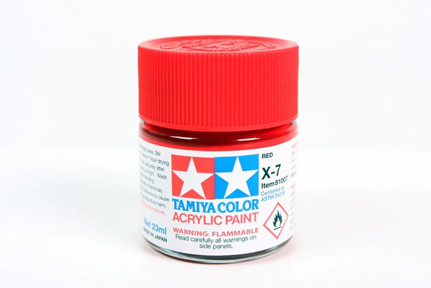 Tamiya X-7 Red Acrylic Paint (10ml)