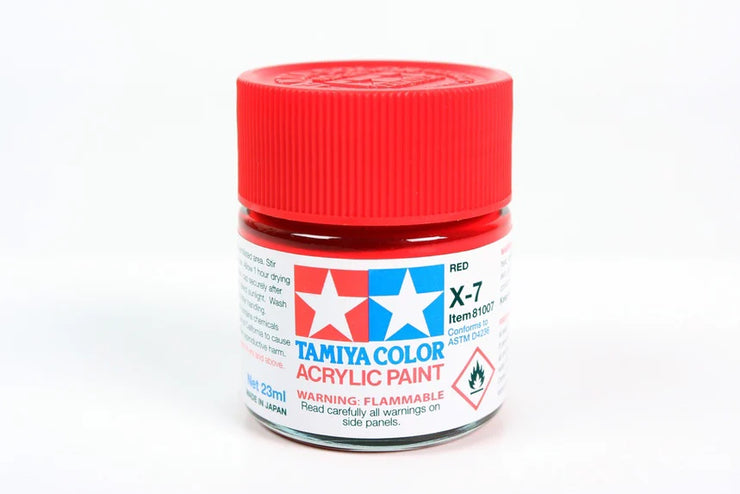 Tamiya X-7 Red Acrylic Paint (10ml)