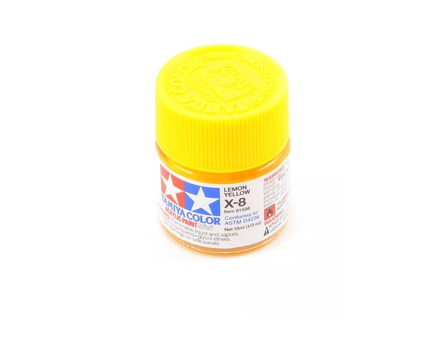 Tamiya X-8 Lemon Yellow Acrylic Paint (10ml)