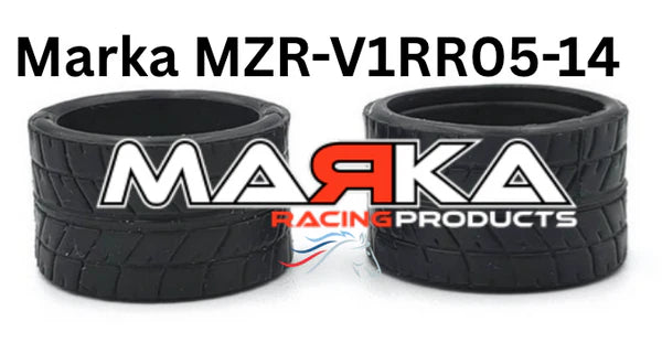 V1 Mini-Z RCP Rubber Rear Radial Tire 05-VS-14MM (1 Pair)