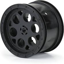 Pro-Line Showtime 2.2" Sprint Car Rear Sprint Wheels (Black) w/12mm Hex