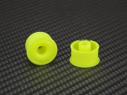 PN Racing Mini-Z 2WD Machine Delrin Cut Yellow Formula 8.5x19mm Flanged Wheel F1.5