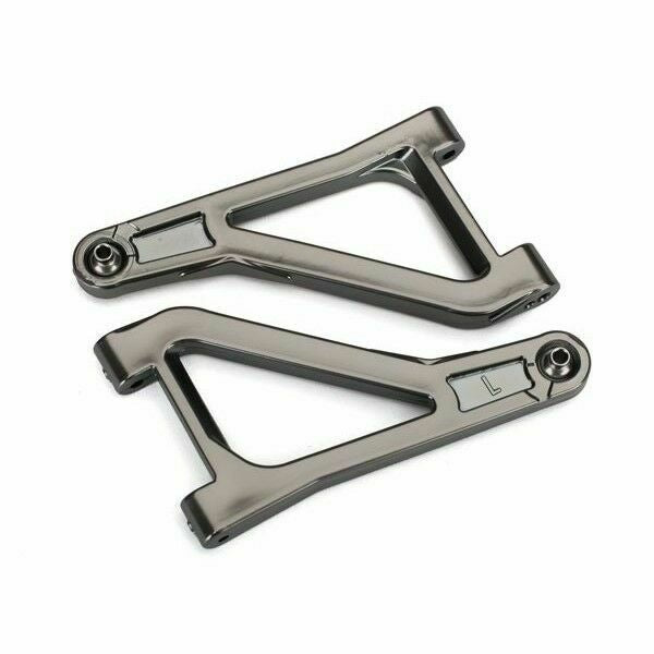 Suspension arms upper L&R (Black/Chrm)
