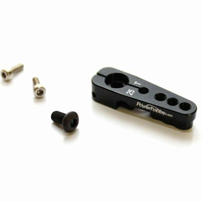 PowerHobby 25T aluminum steering horn (Black)
