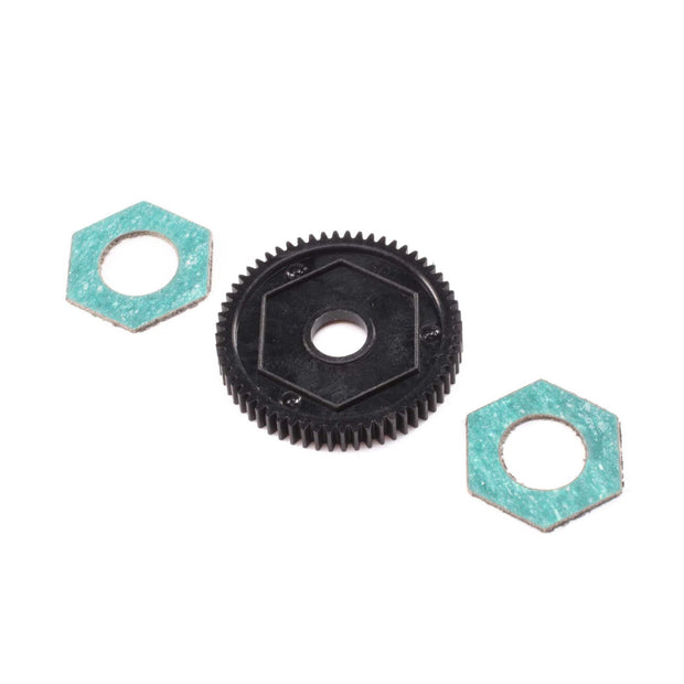 Spur Gear with Slipper Pads, 60T 0.5M: Mini-T 2.0, Mini-B