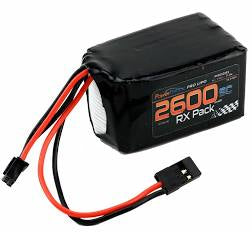 Powerhobby 2s LiPo Receiver Battery (7.4v/2600mAh) Hump pack