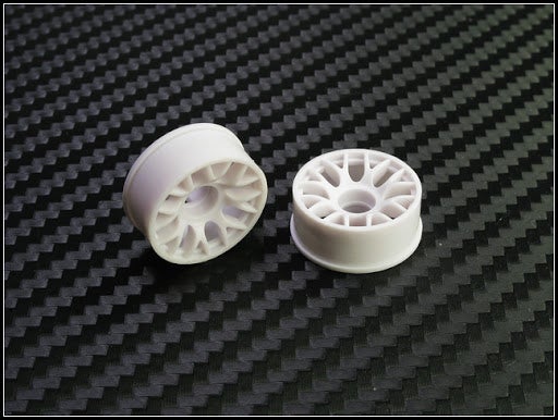 PN Racing Machine Cut BBS Front Wheels F0 White (1 pair) AWD