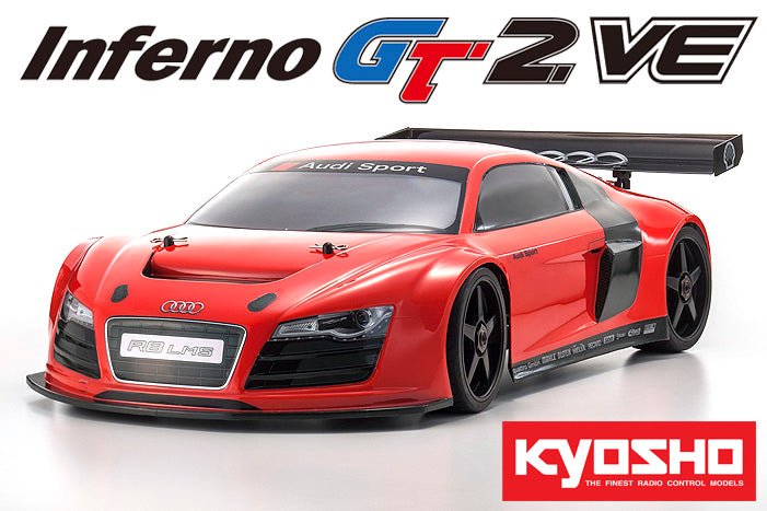 Kyosho Inferno GT2 VE Audi R8 LMS Race Spec Readyset (RTR) 2.4G Elecrtic 4WD