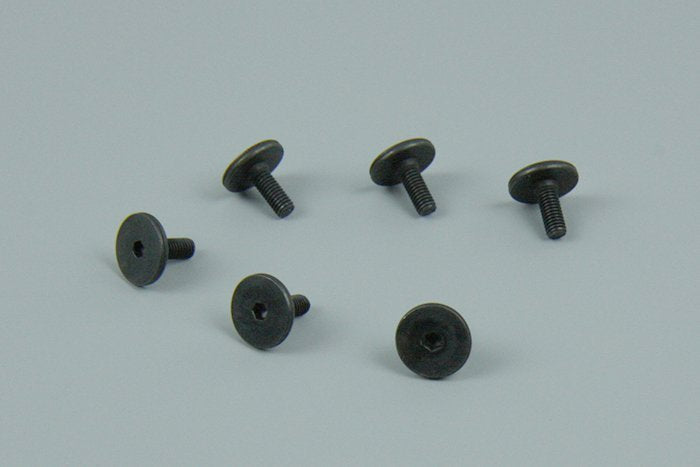 Screws, 3x8mm flat-head machine (hex drive) (6)