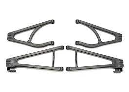 Suspension arms, (R/L), heavy duty, adjustable wheelbase 10mm or  19mm (upper (2)/  lower (2)