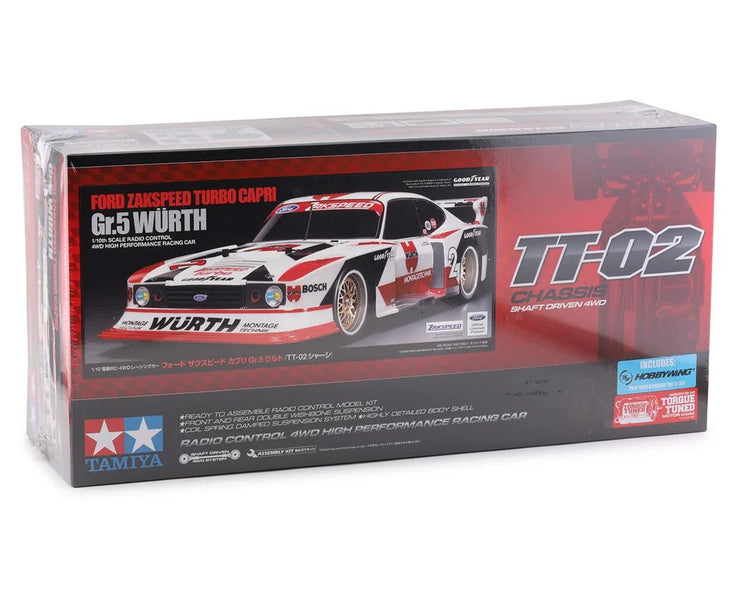 1/10 scale Tamyia TT02 Ford Zaksspeed Turbo Capri