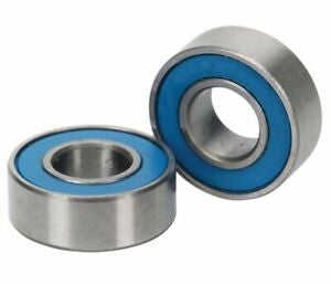 Ball bearings, blue rubber sealed (5x11x4mm) (2)