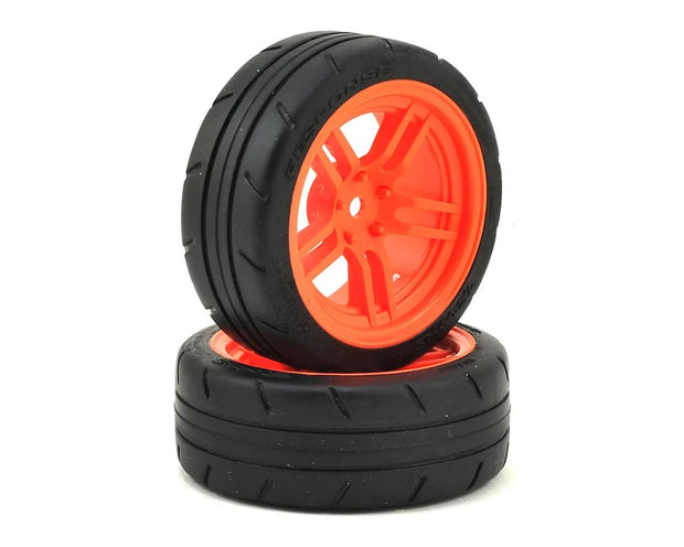 Traxxas 4-Tec 2.0 1.9" Response Front Pre-Mounted Tires w/Split-Spoke Wheels (Orange) (2)
