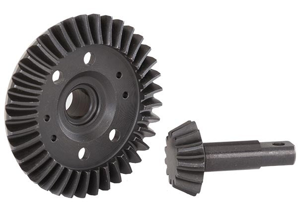 Ring gear, differential/ pinion gear, differential machined spiral cut