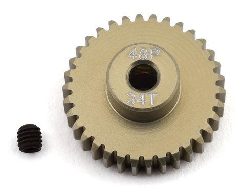 Protek  Lightweight Hard Anodized Aluminum Pinion Gear 34T-48P (3.17mm Bore)