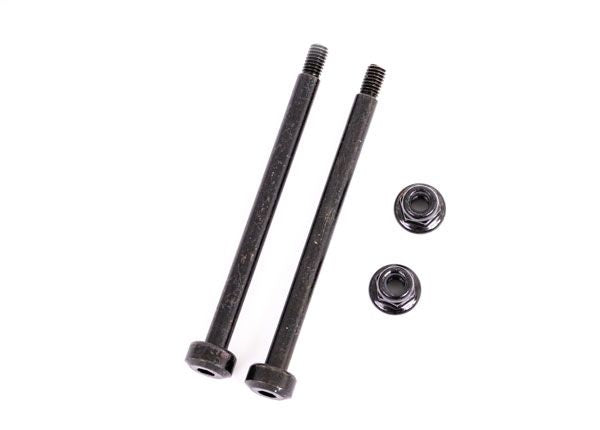 Suspension pins, outer, rear, 3.5x48.2mm (hardened steel) (2)/ M3x0.5mm NL, flanged (2)