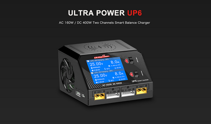Ultra Power UP6 Smart Charger Built-in Power Supply