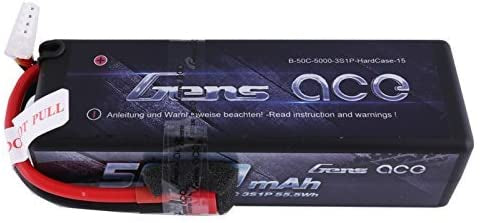 Gens ace 5000mAh 11.1V 50c 3S1P Hardcase LiPo Battery Deans plug