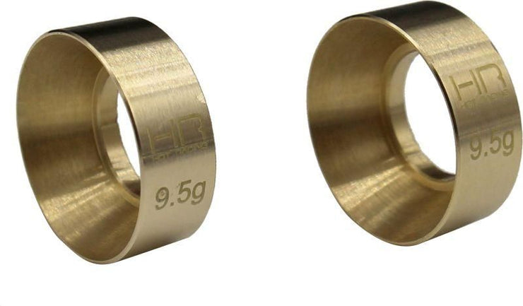 HOT RACING AXIAL SCX24 BRASS KMC MACHETE WHEEL WEIGHTS (9G)