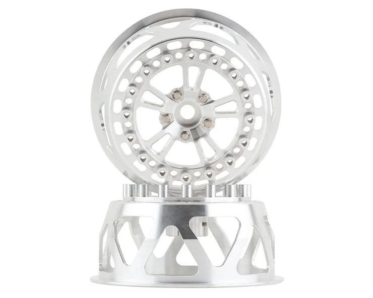 SSD-RC  V Spoke 2.2/3.0 D  Beadlock Wheels (Silver)
