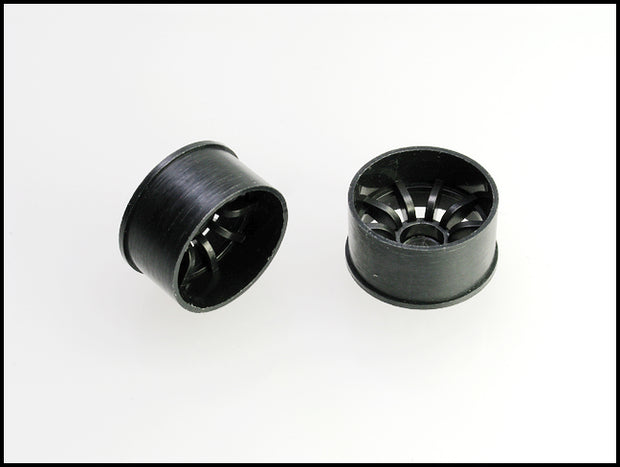 PN Racing Machine Cut 10 Spoke Rear Wheels F2 Black (1 pair) 2WD