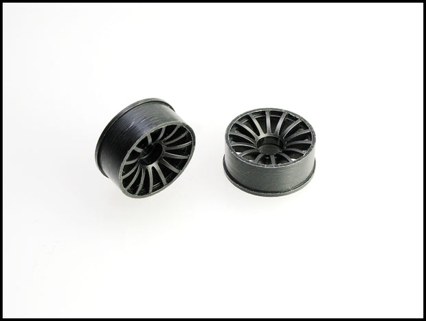 PN Racing Machine Cut 16 Spoke Front Wheels F3 Black  (1 pair) 2WD