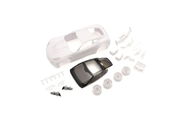 KYOSHO MINI-Z  Chevrolet Corvette ZR1 configuration white body set (w/rim for RWD)