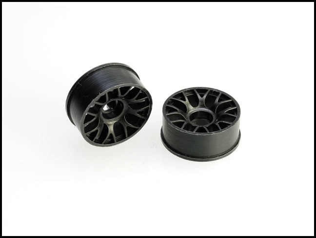 PN Racing Machine Cut BBS Front Wheels F0 Black (1 pair) 2WD