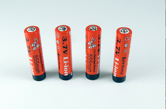 PN RACING AAA Extreme Power 555mah Li-Ion 3.7v Rechargeable batteries. (4pcs)