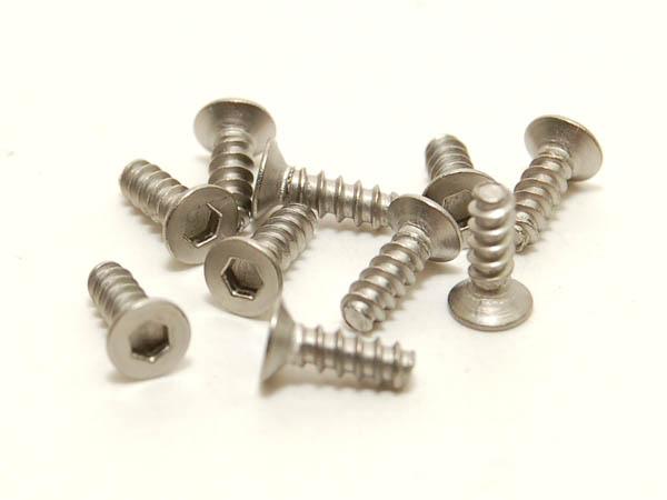 M2x4 Titanium Countersunk hex tapping screw