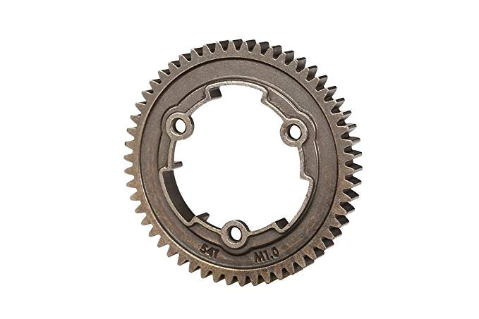 Spur gear, 54-tooth (1.0 metric pitch) Steel